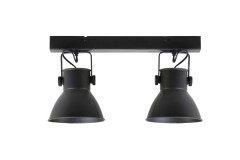 WALL LAMP 2 MATT BLACK   - WALL LAMPS